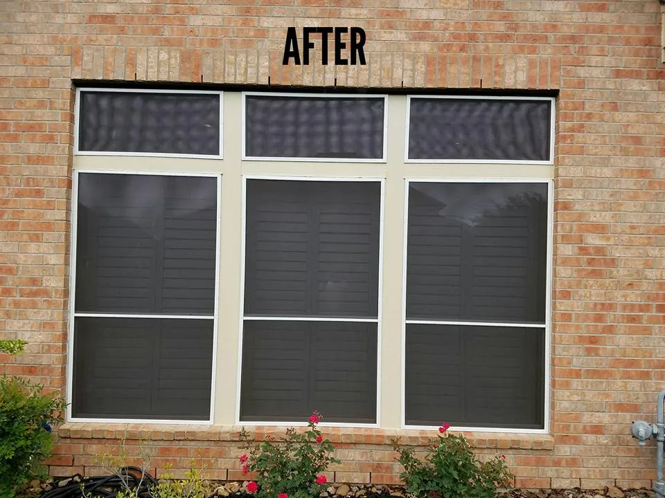 Window with new shutters installed