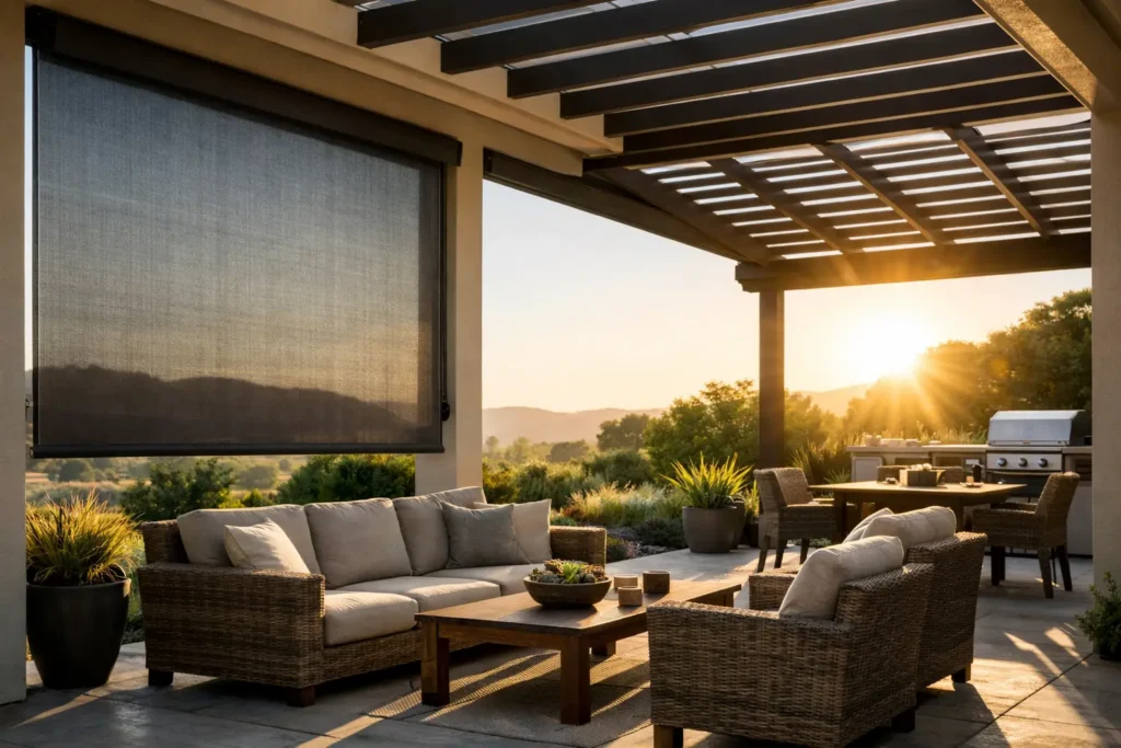 Best Outdoor Shades for a West Facing Patio