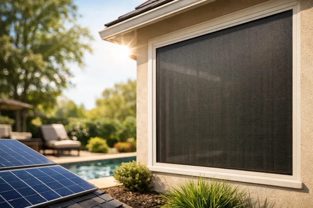 Custom Solar Screens for Homes That Cut Heat