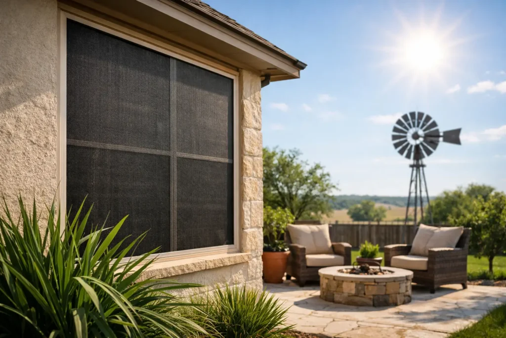 Homeowner Guide to Solar Screens for Texas Heat