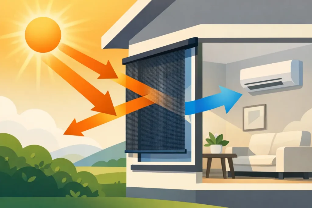 How Do Solar Screens Reduce Heat?