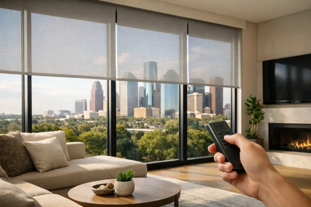 Motorized Shade Options for Houston Homes