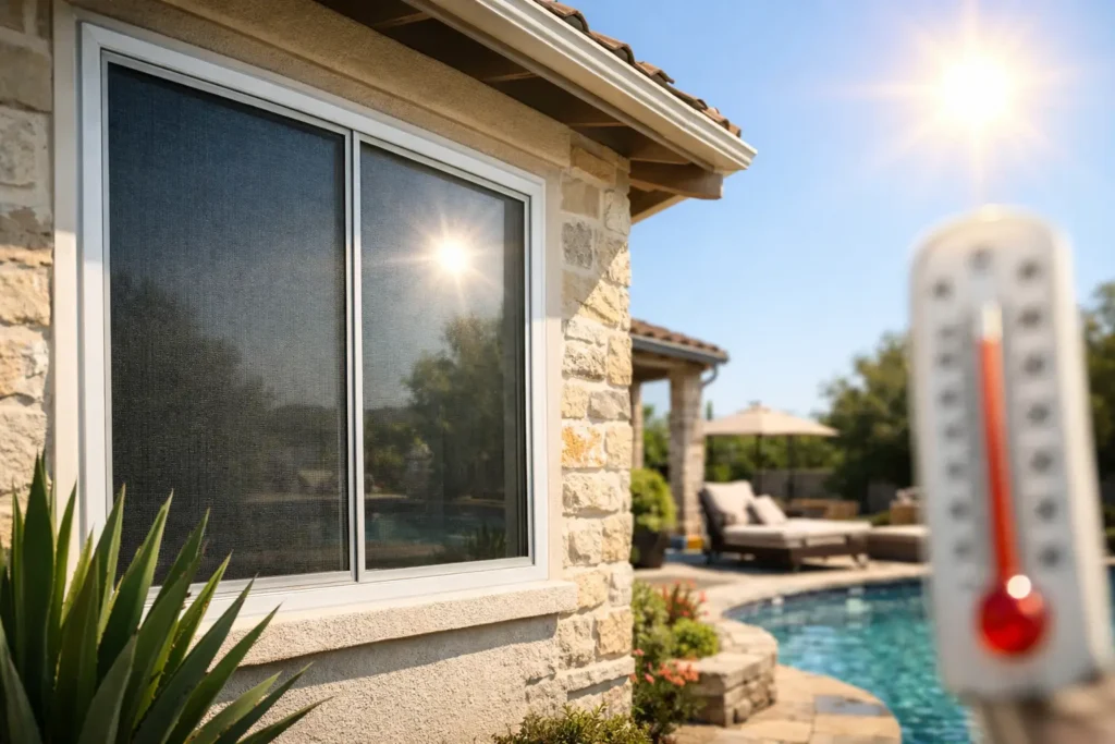 Window Heat Reduction Screens for Texas Homes