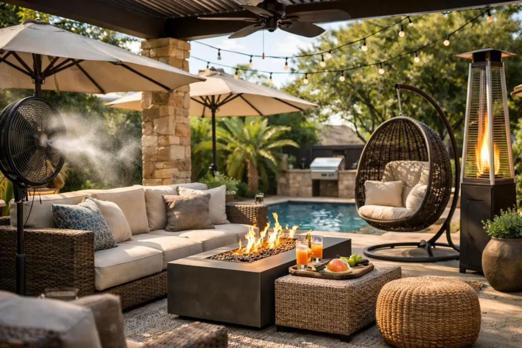 12 Patio Comfort Upgrade Ideas for Texas Heat