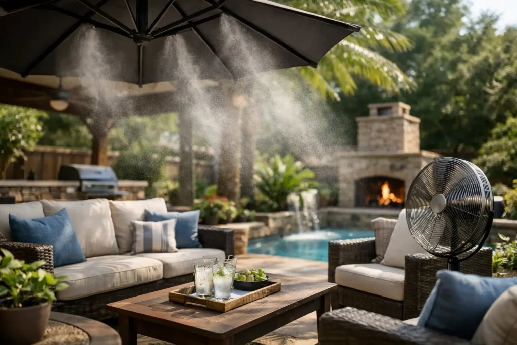 How to Cool a Hot Patio in Houston Summer Heat
