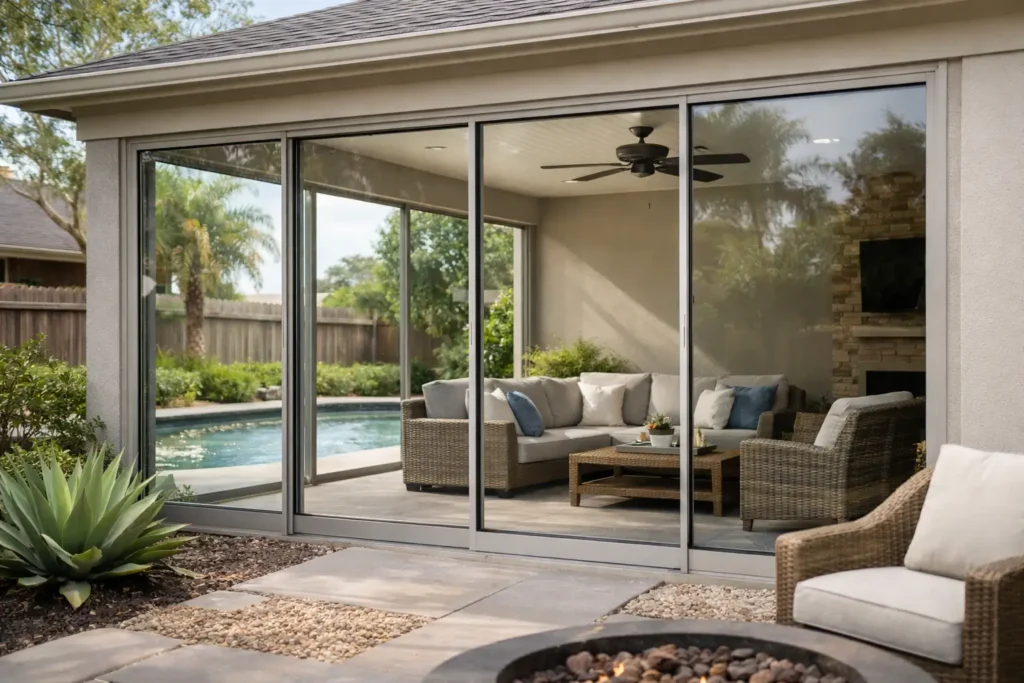 How to Enclose a Patio for Houston's Heat
