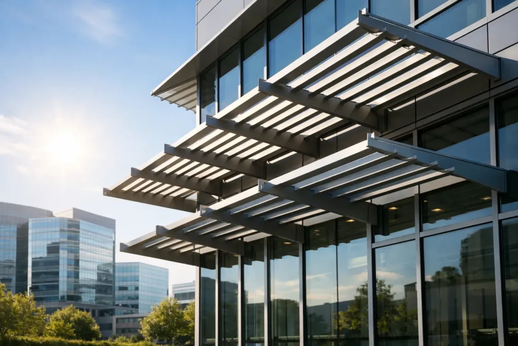 Sun Shades for Commercial Buildings That Cut Heat