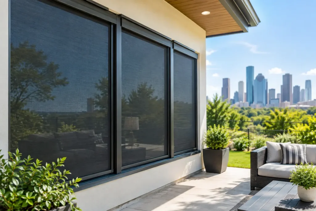 Solar Screens That Cut Houston Heat and Glare