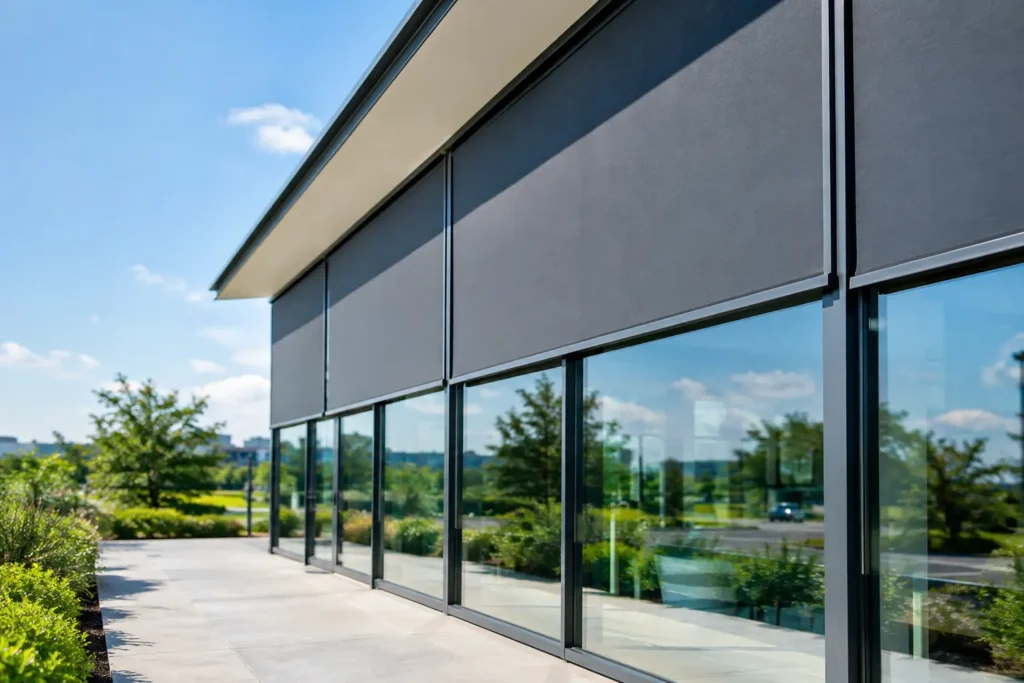 Commercial Window Shading Options That Cut Heat