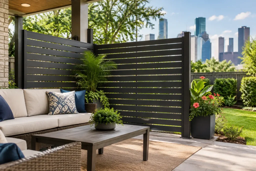 Patio Privacy Screens for Cooler Houston Backyards