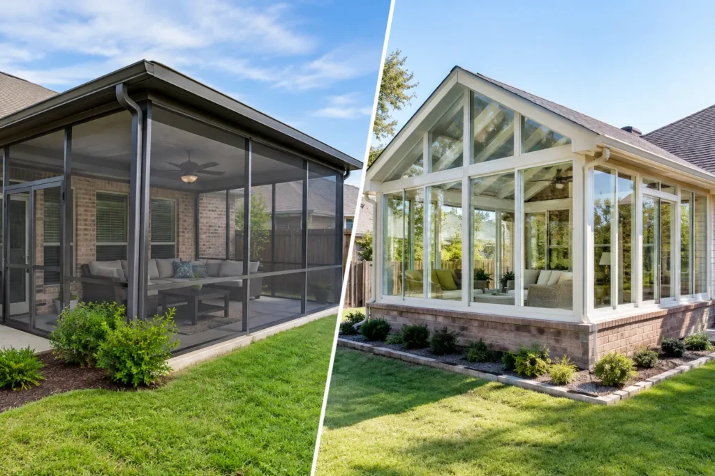 Screen Enclosure vs Sunroom for Texas Homes